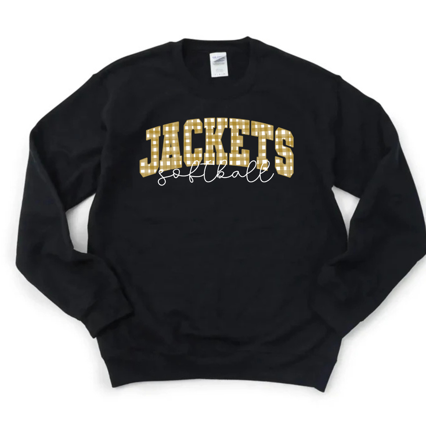 Gingham Softball Sweatshirt