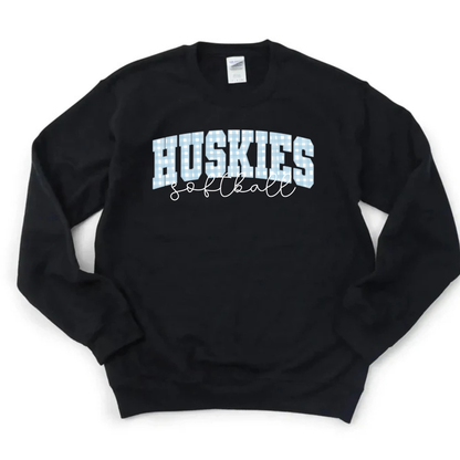 Gingham Softball Sweatshirt