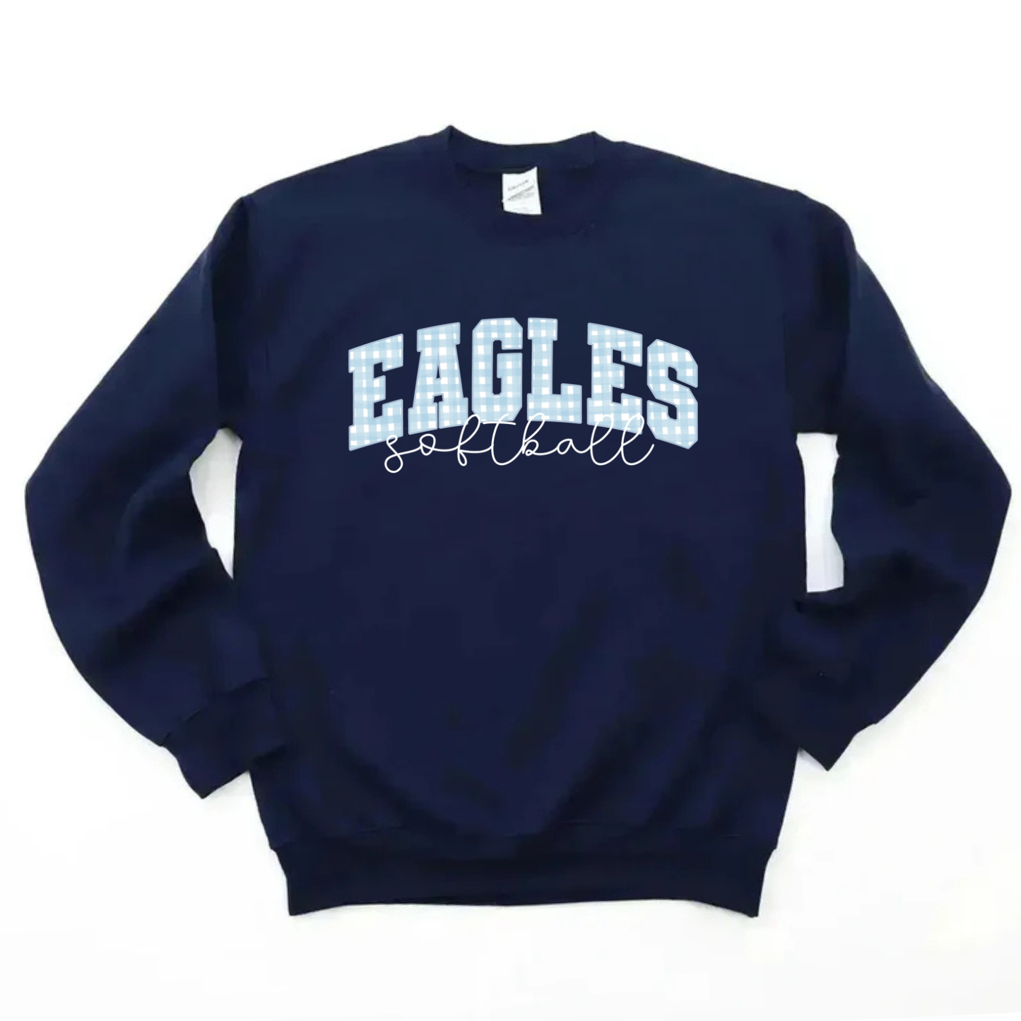 Gingham Softball Sweatshirt