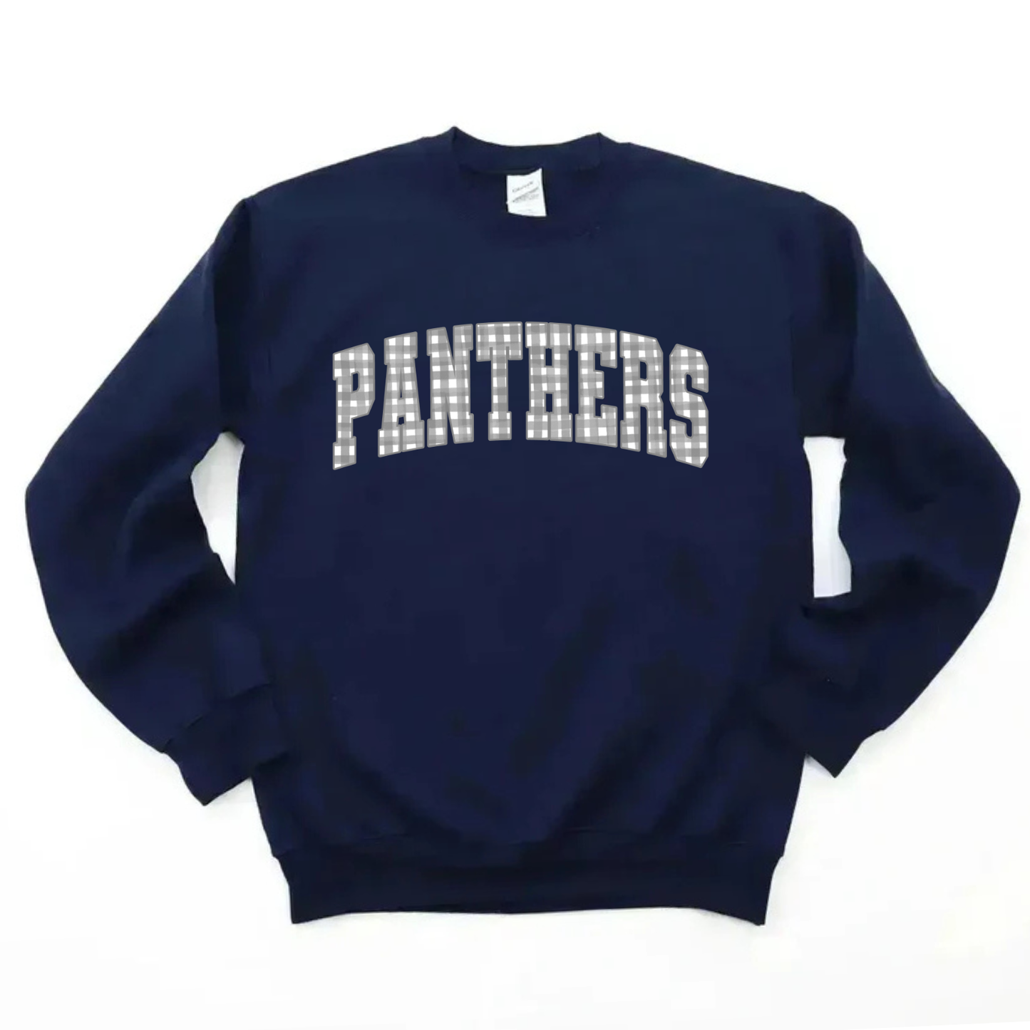 Panthers Varsity Gingham Sweatshirt