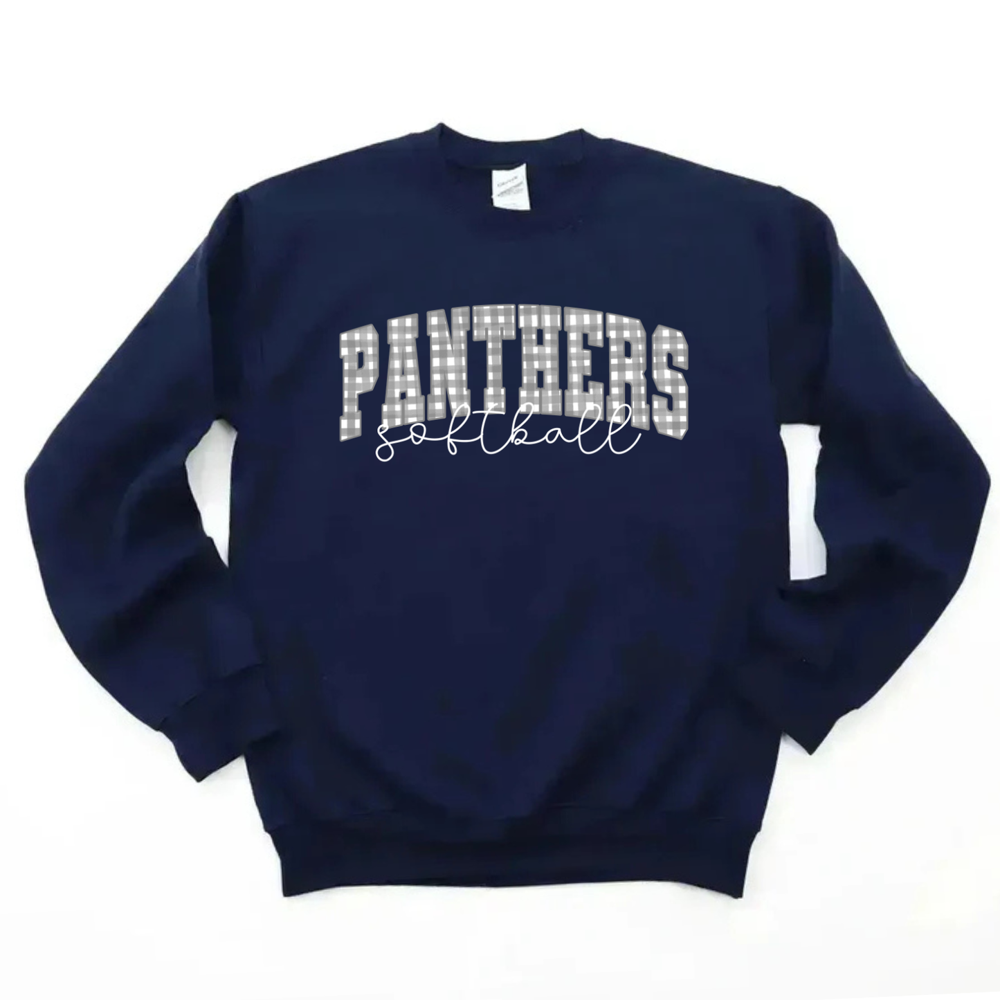 Gingham Softball Sweatshirt