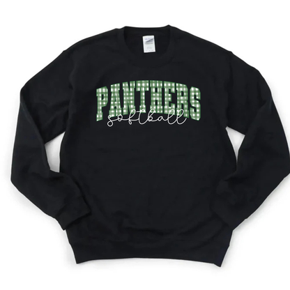 Gingham Softball Sweatshirt