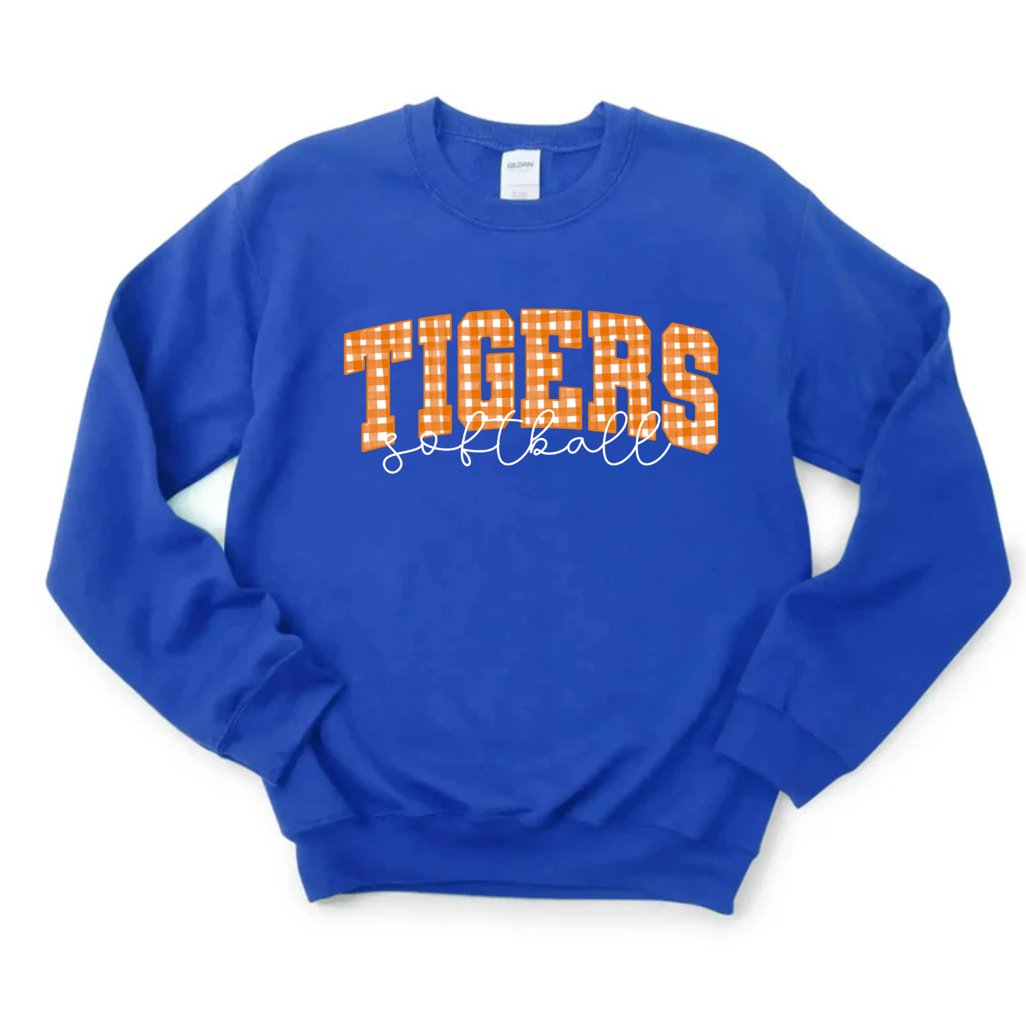 Gingham Softball Sweatshirt