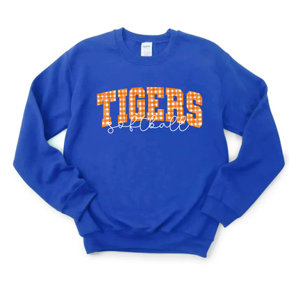 Gingham Softball Sweatshirt