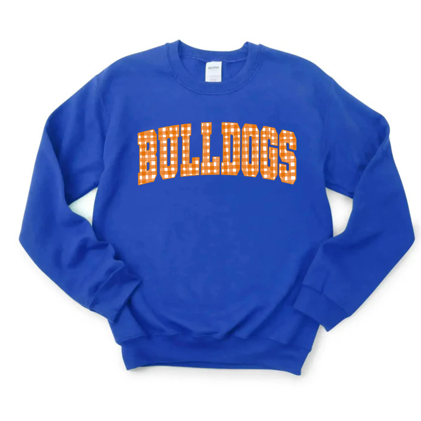 Bulldogs Varsity Gingham Sweatshirt