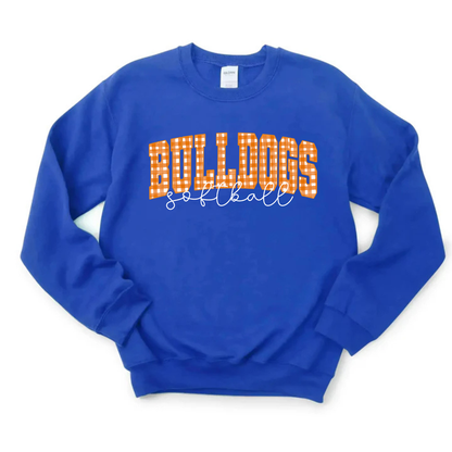 Gingham Softball Sweatshirt