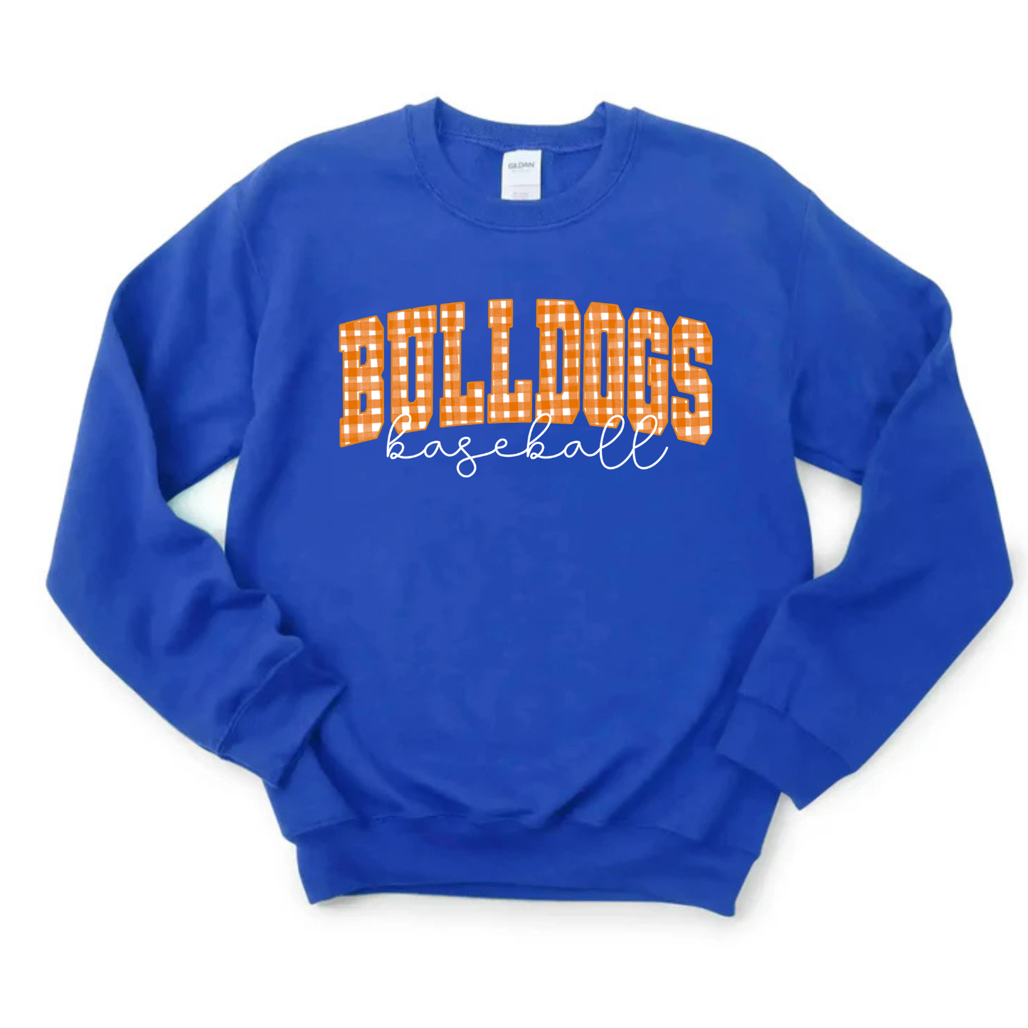 Gingham Baseball Sweatshirt