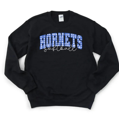 Gingham Softball Sweatshirt