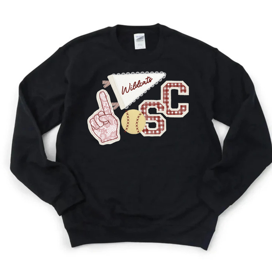Wildcats Softball Applique Sweatshirt