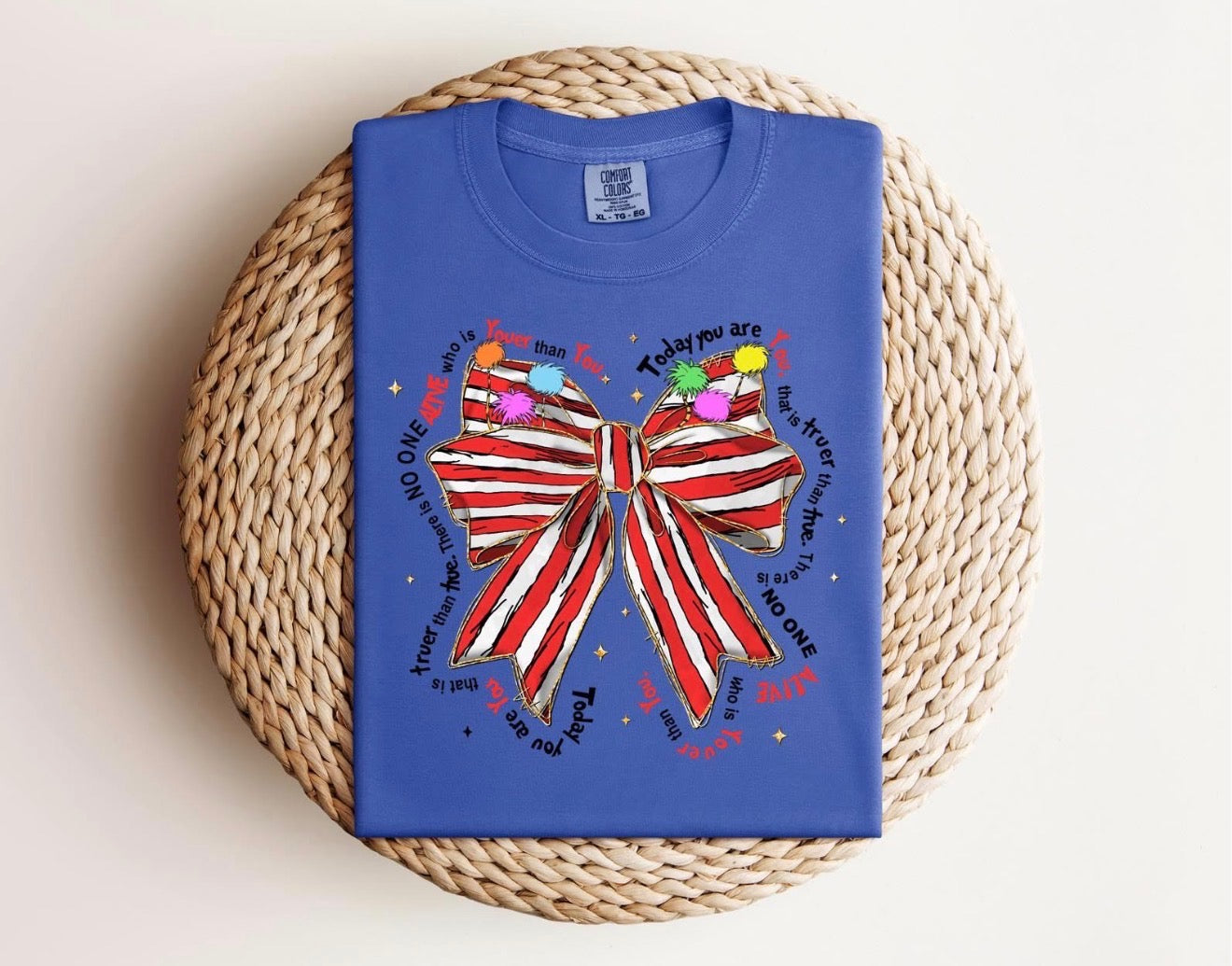 Dr. Suess Striped Bow Tee