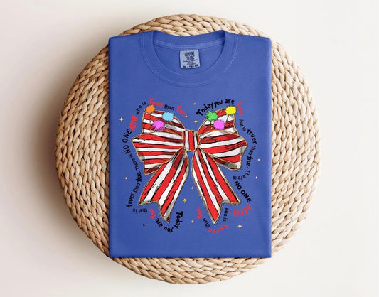 Dr. Suess Striped Bow Tee