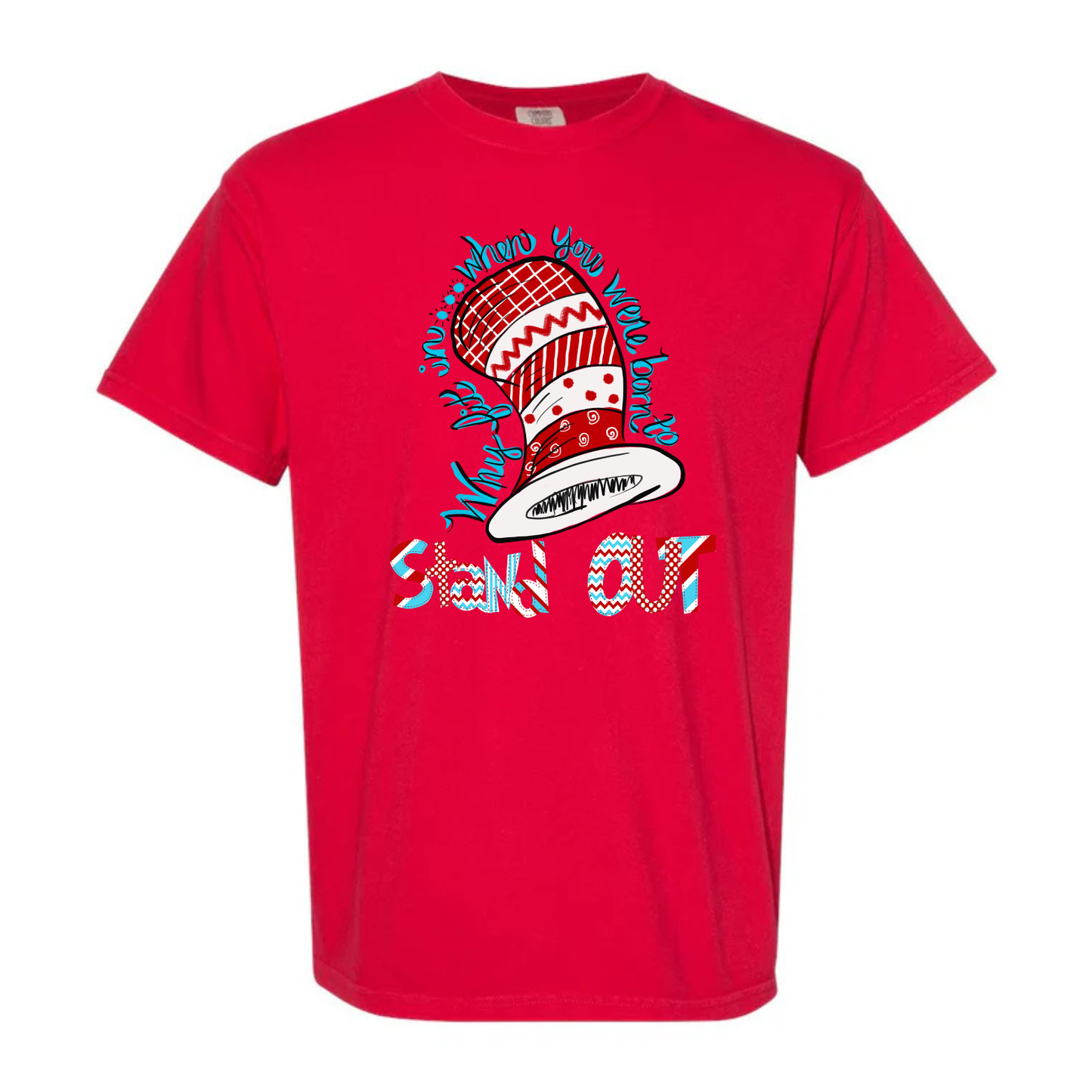 “Cat in the hat” doodle Tee
