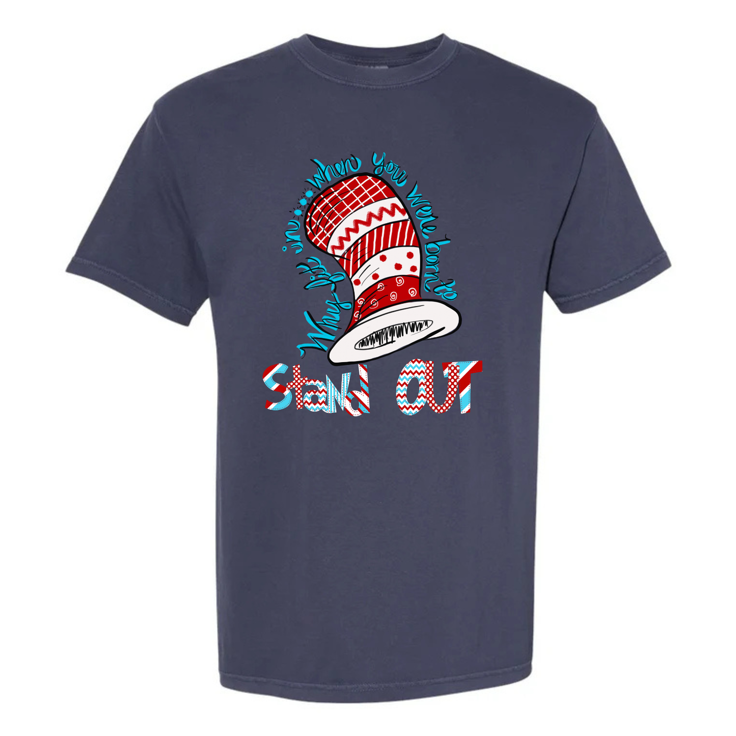 “Cat in the hat” doodle Tee