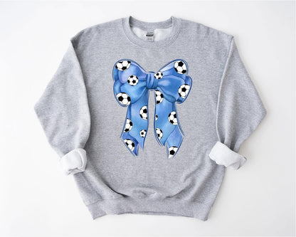 Soccer Bow Sweatshirt