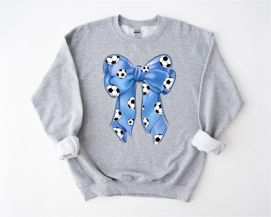 Soccer Bow Sweatshirt
