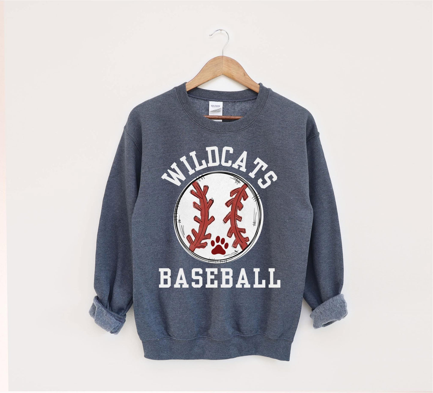 Wildcats Baseball Doodle Sweatshirt