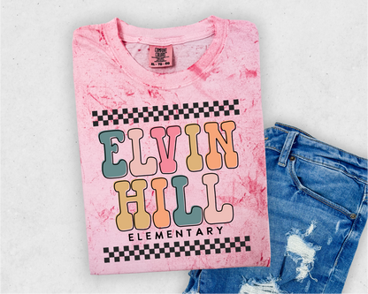 “Elvin Hill” Checked Tee