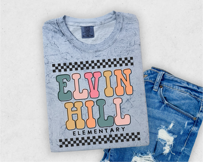 “Elvin Hill” Checked Tee