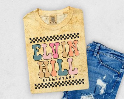 “Elvin Hill” Checked Tee