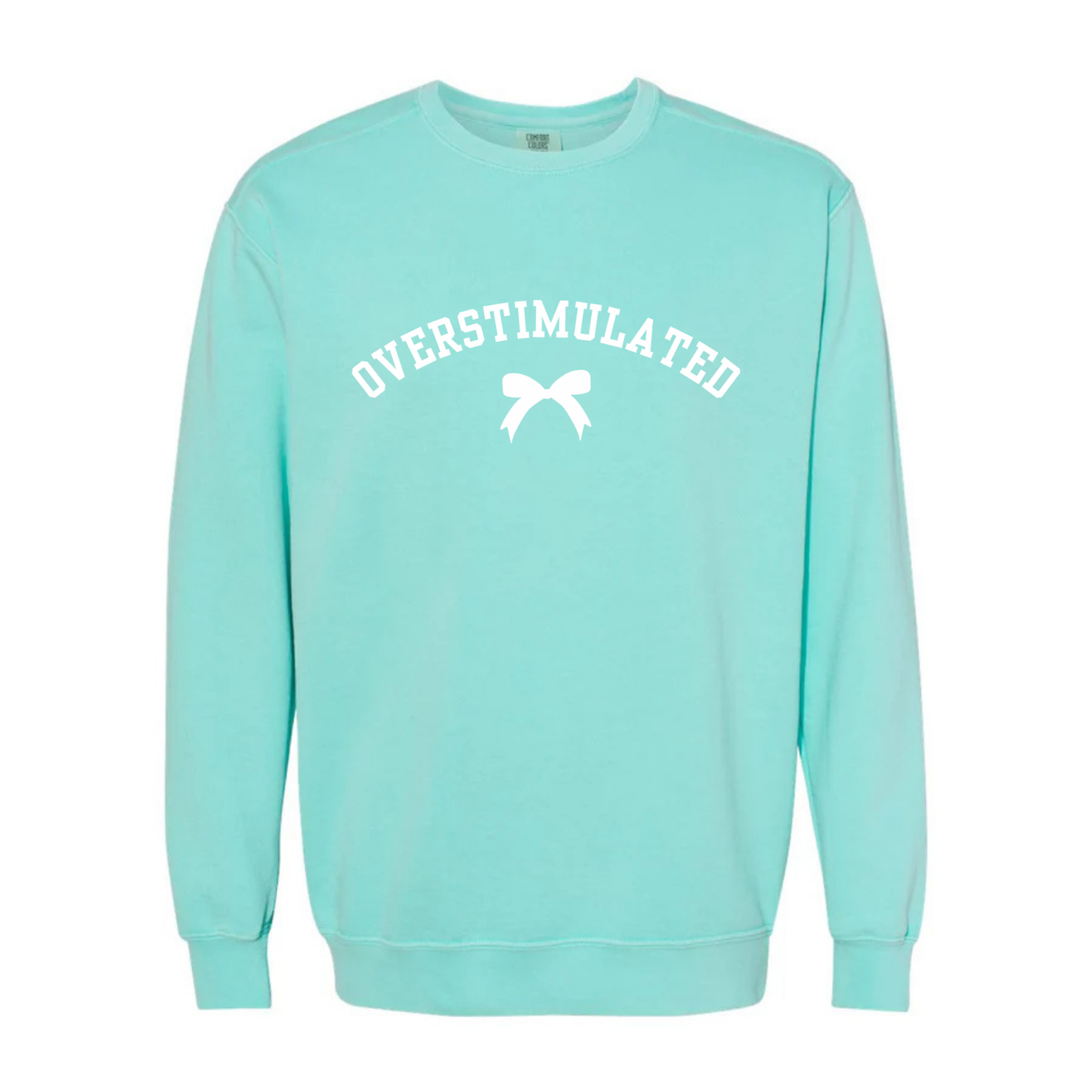 “Overstimulated” Bow Sweatshirt
