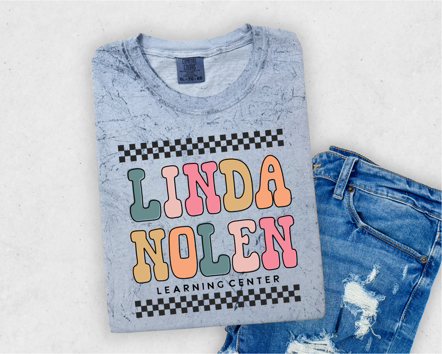 “Linda Nolen” Checked Tee