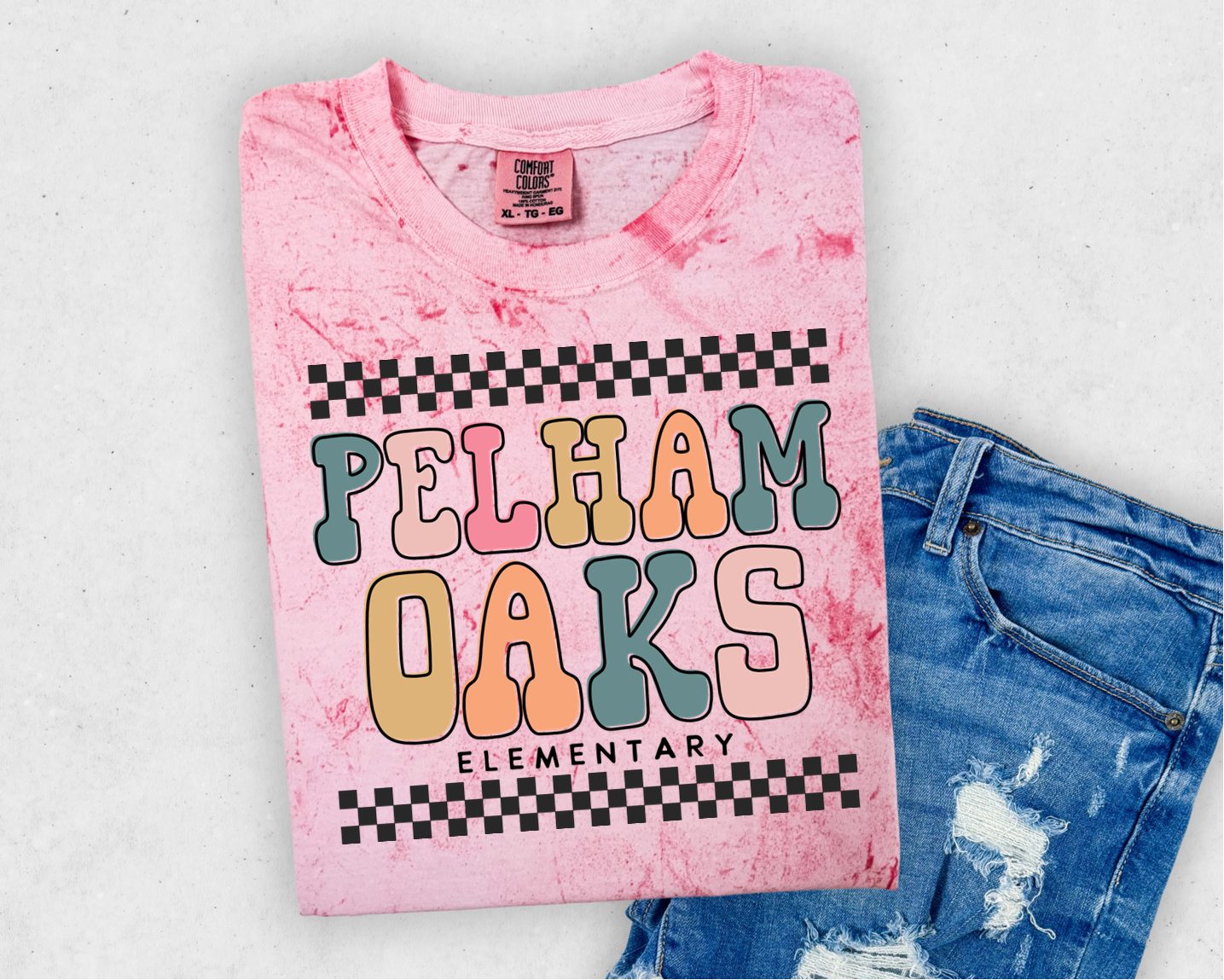 “Pelham Oaks” Checked Tee