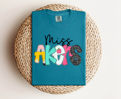 Custom Teacher Name Tee