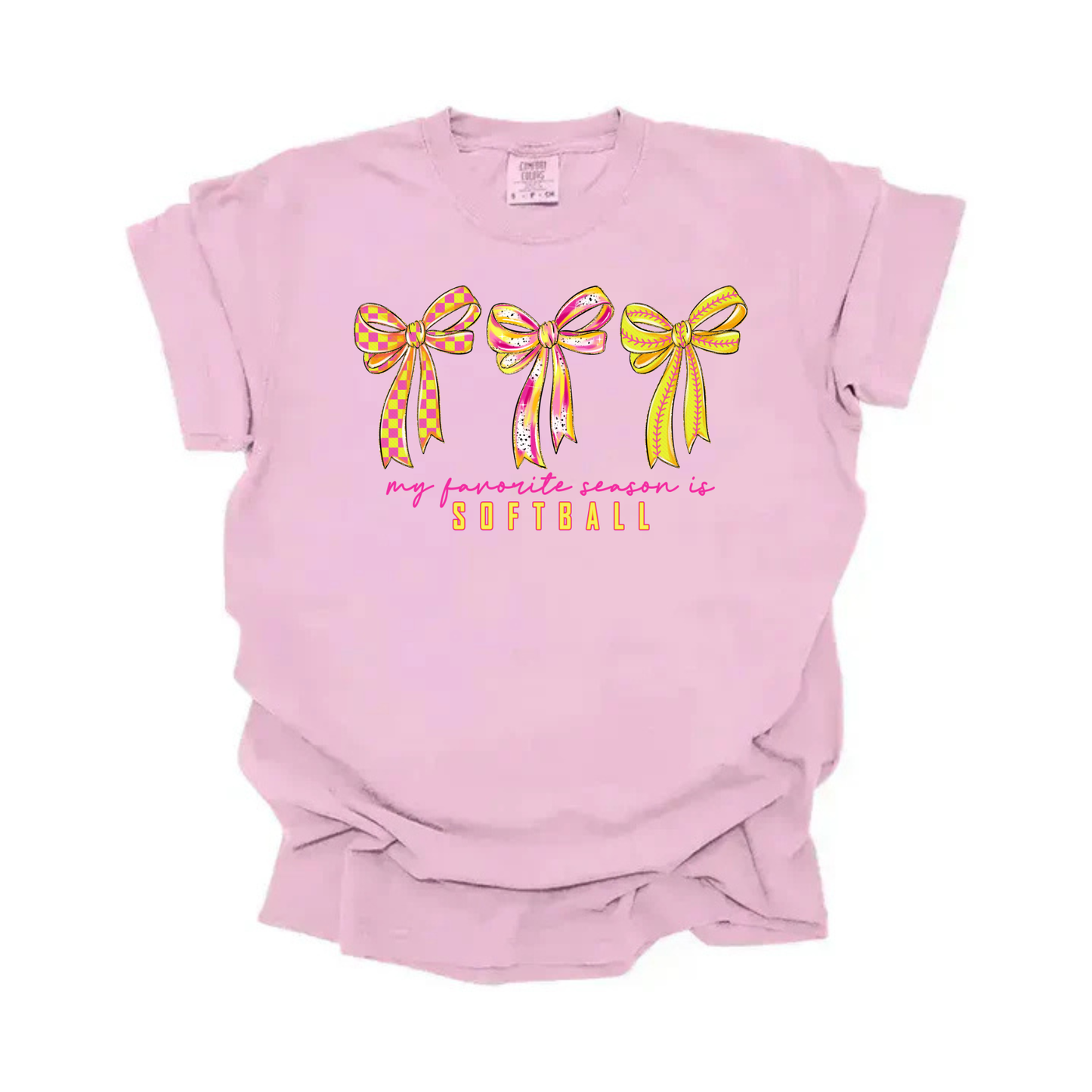 Softball Season Bow Tee