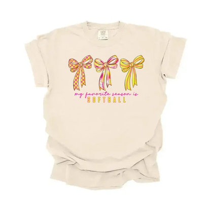 Softball Season Bow Tee