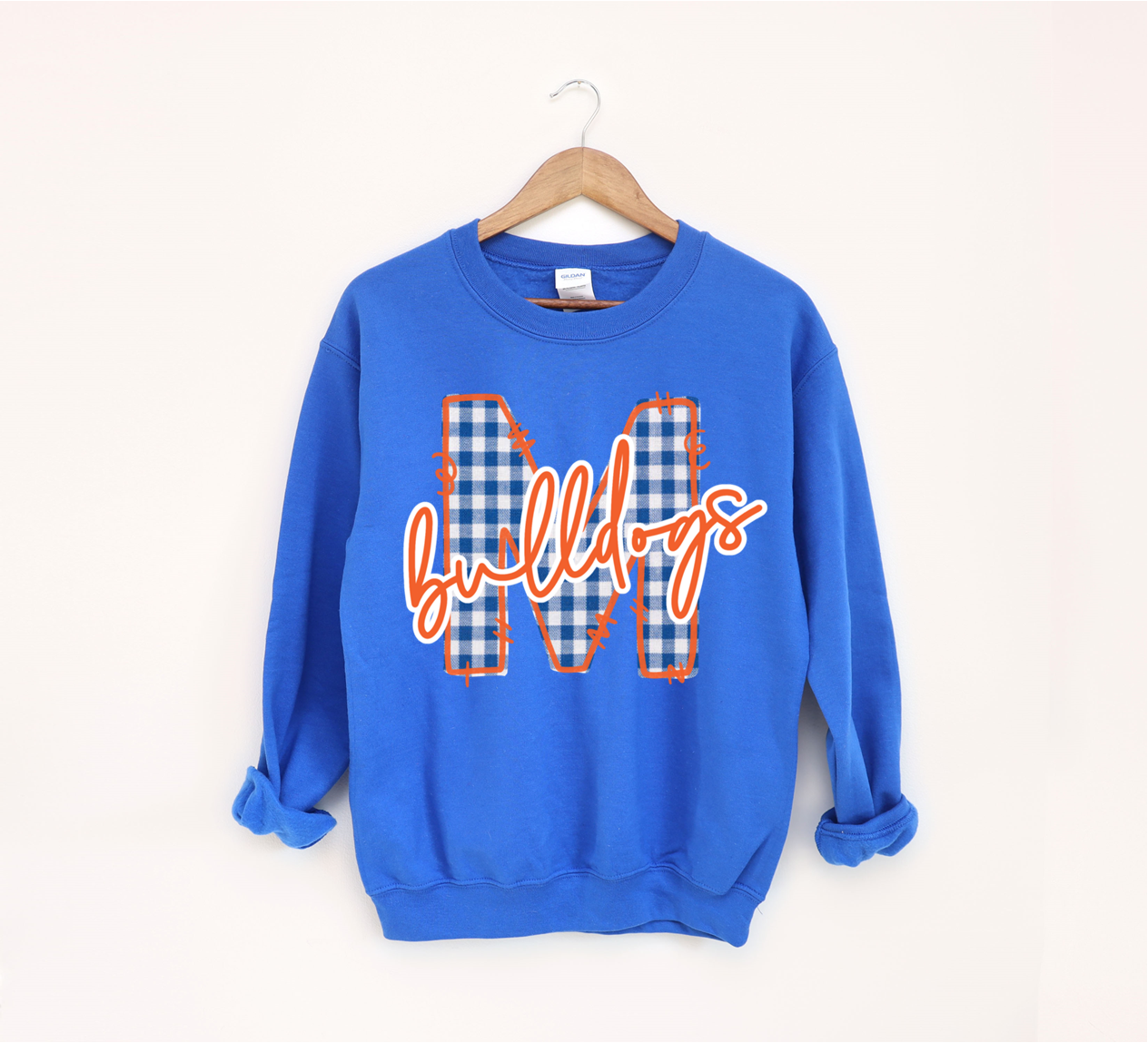 Gingham “Bulldogs” Sweatshirt