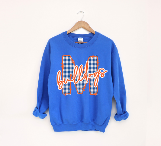 Gingham “Bulldogs” Sweatshirt