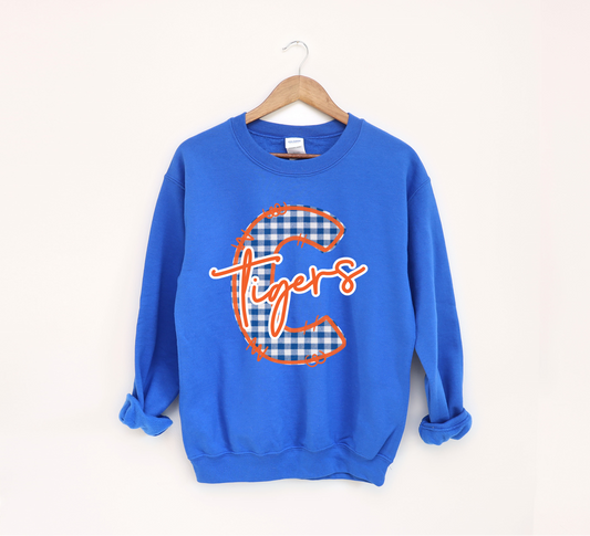 Gingham Clanton “Tigers” Sweatshirt