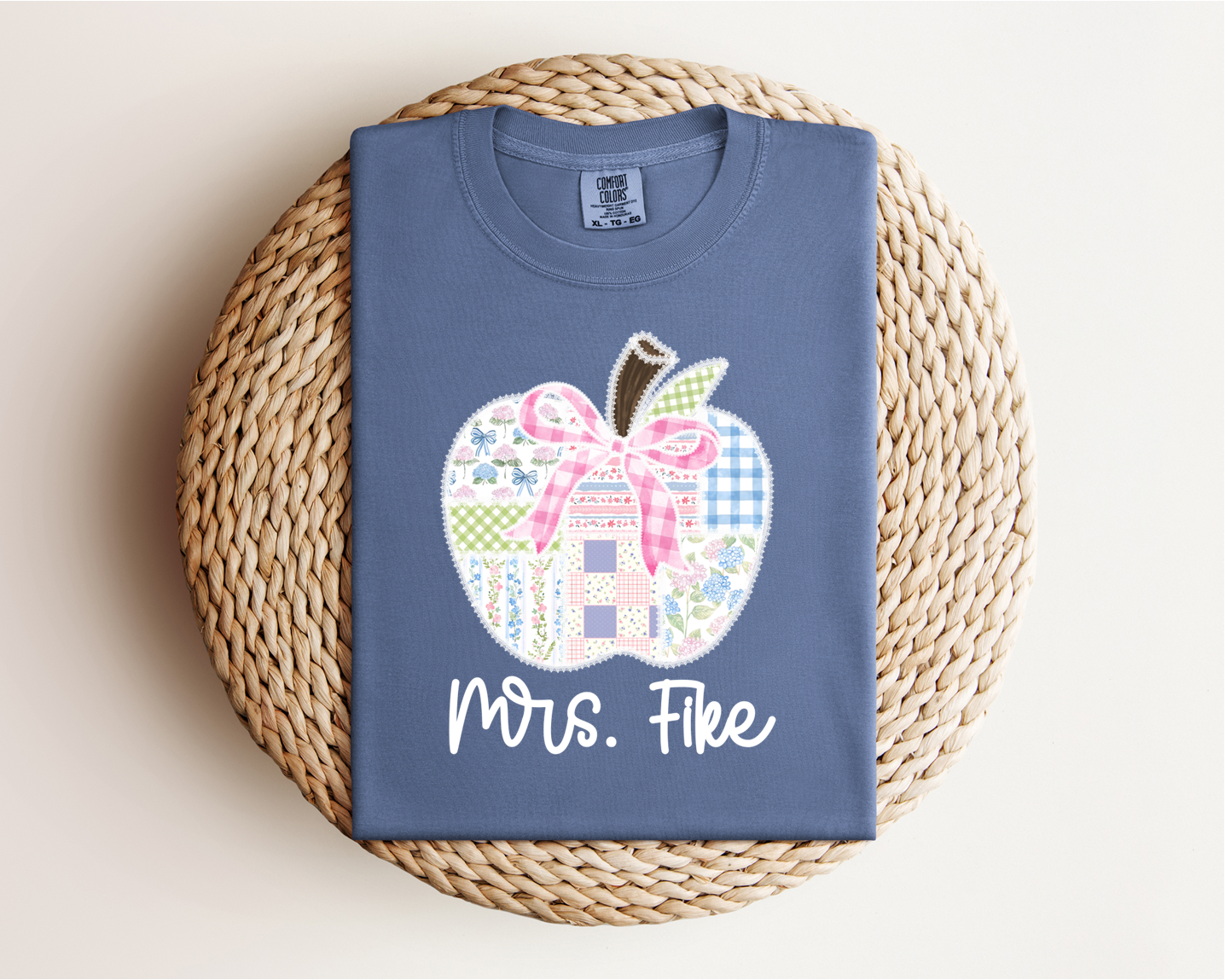 Apple Custom Teacher Name Tee