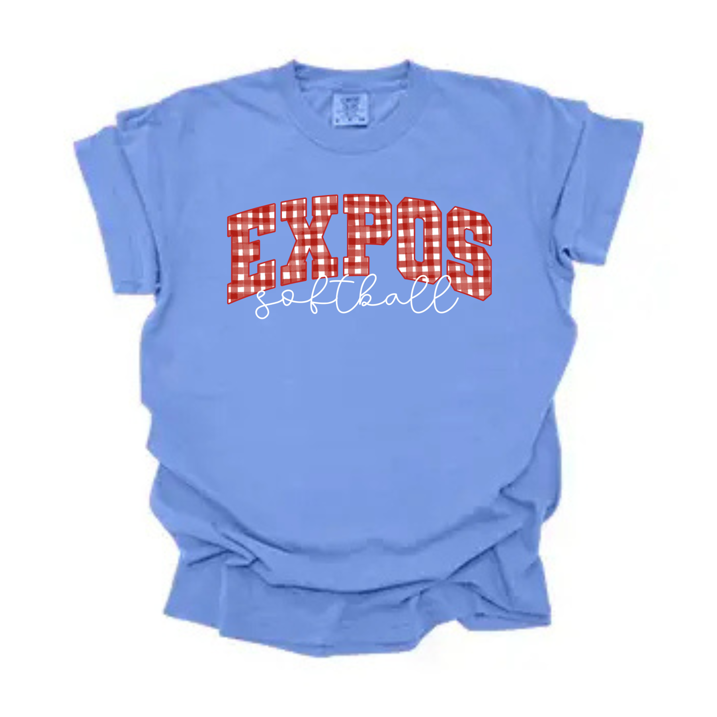 Expos Softball Gingham Tee
