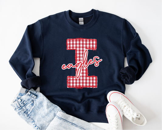 Gingham Inverness “Eagles” Sweatshirt