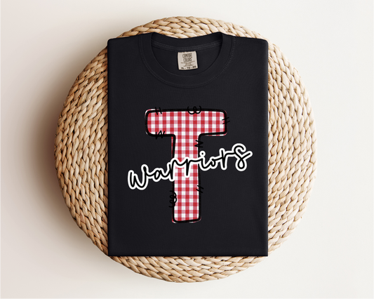 Thompson Warriors Gingham Tee
