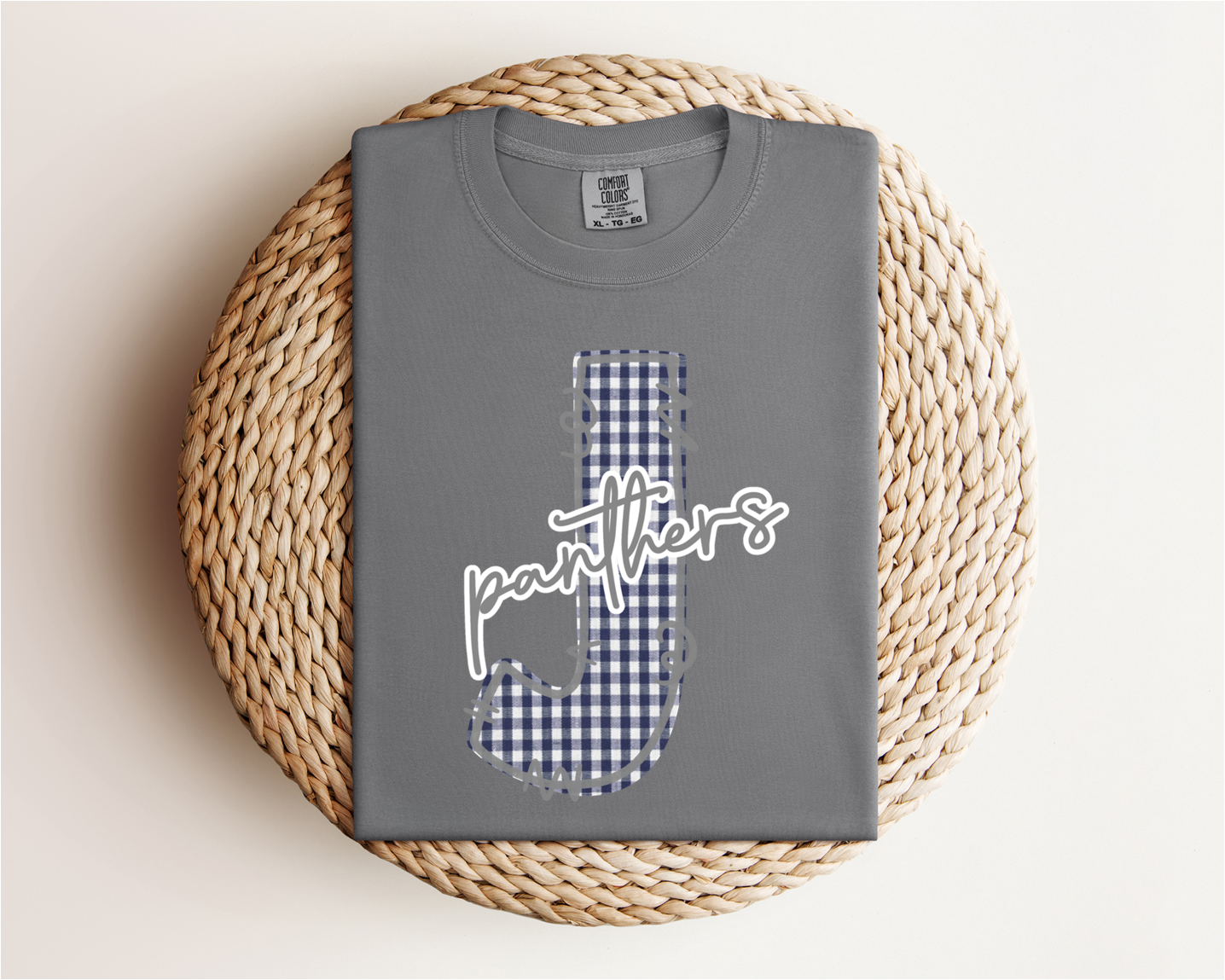 Jemison Panthers Gingham Tee