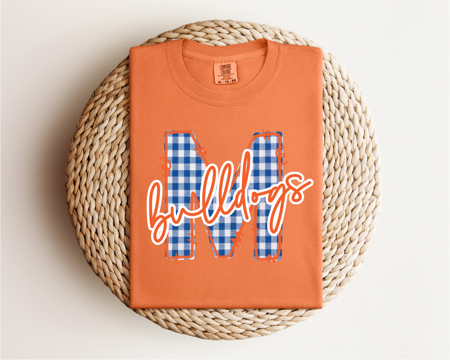 Montevallo Bulldogs Gingham Tee