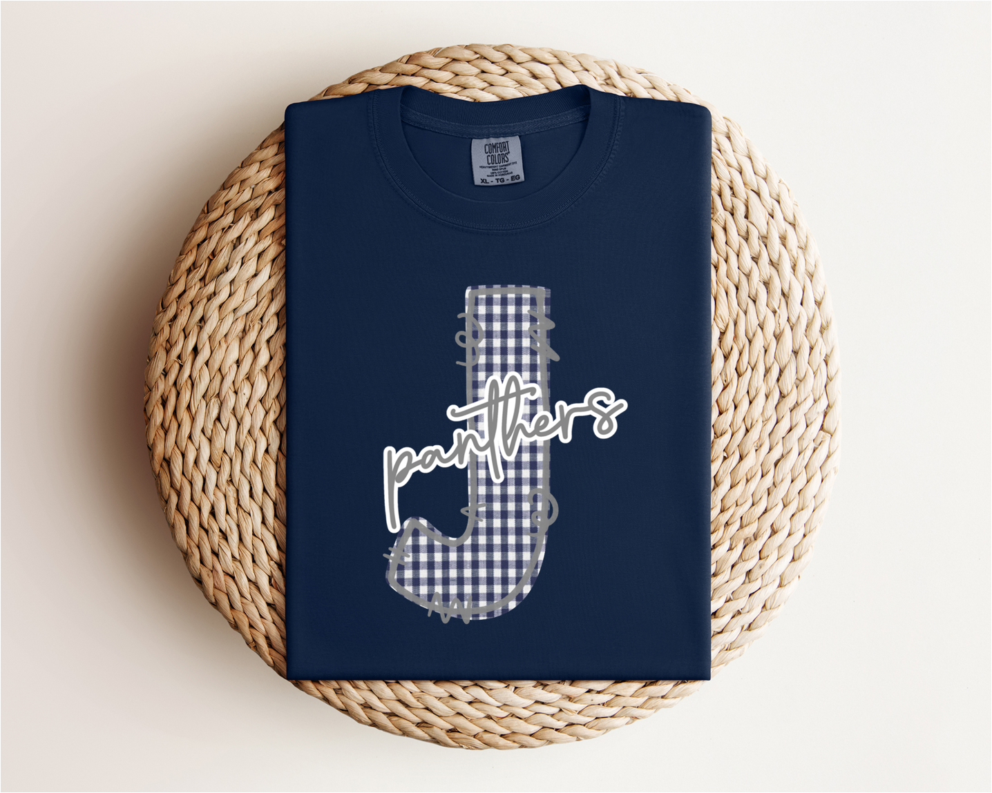 Jemison Panthers Gingham Tee