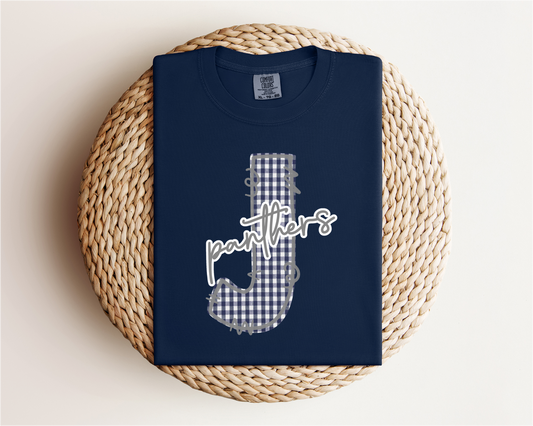 Jemison Panthers Gingham Tee