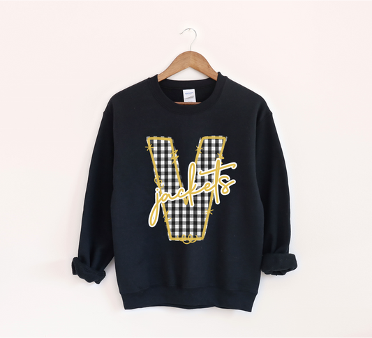 Gingham Vincent “Jackets” Sweatshirt