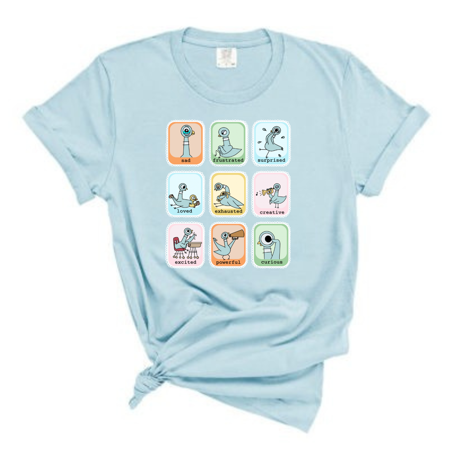 “This pigeon has feelings” lace Tee