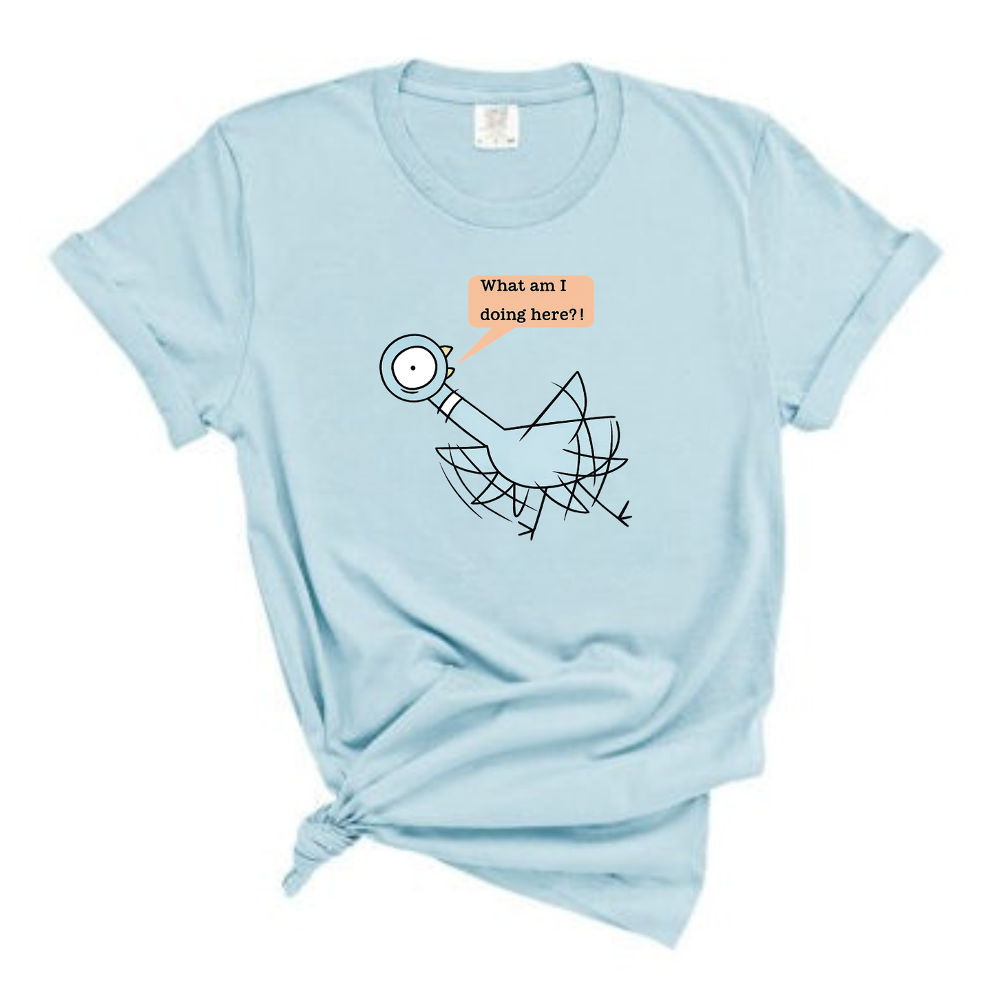 “What am I doing here” Pigeon Tee