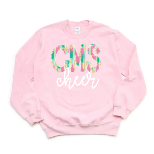 CMS Cheer Watercolor Sweatshirt