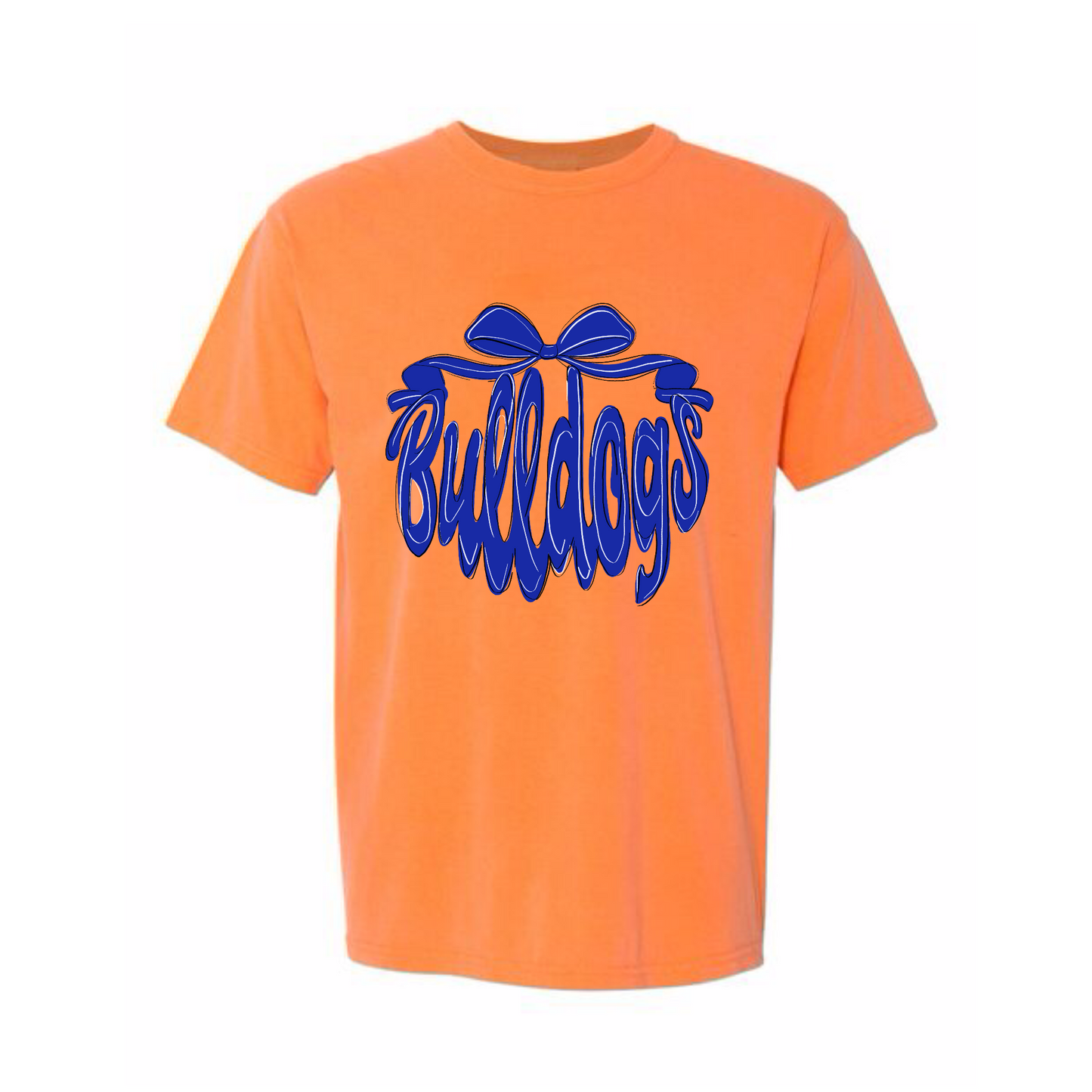 Bulldogs Monochromatic Bow Tee
