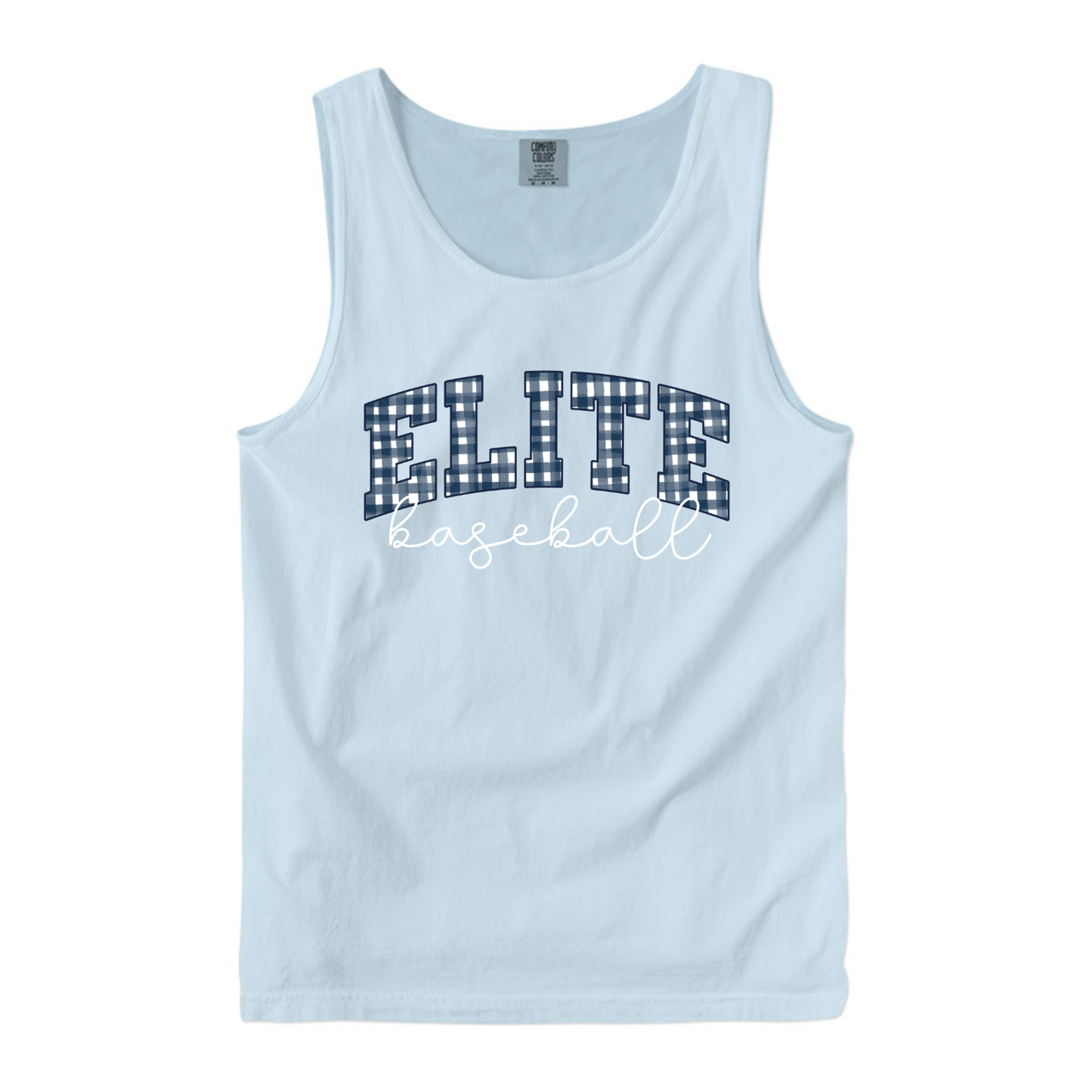 Elite Baseball Gingham Tank
