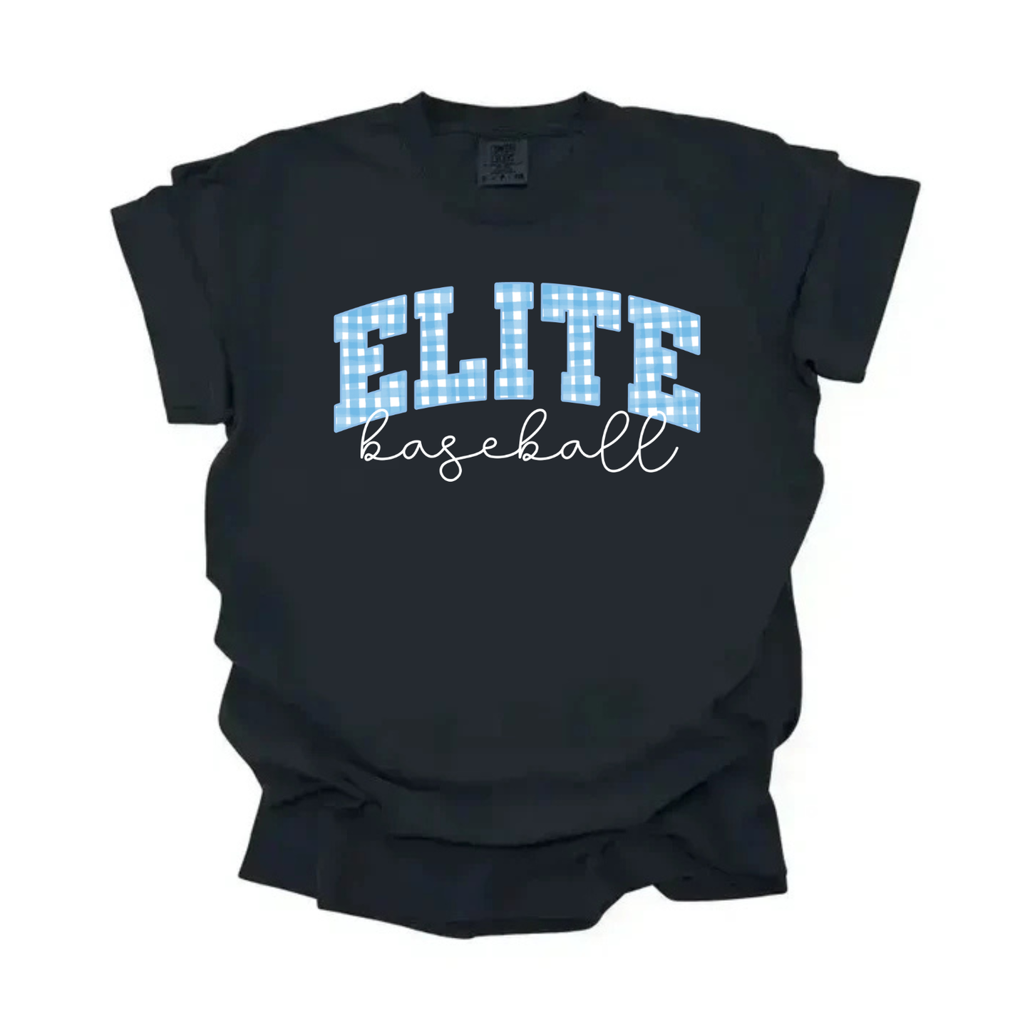 Elite Baseball Gingham Tee
