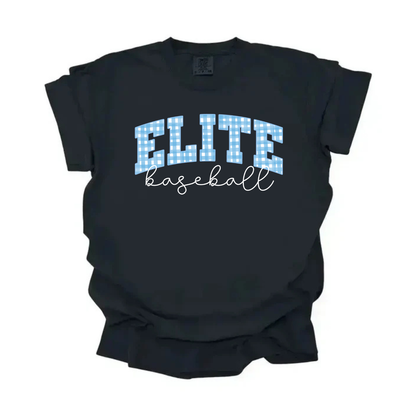 Elite Baseball Gingham Tee