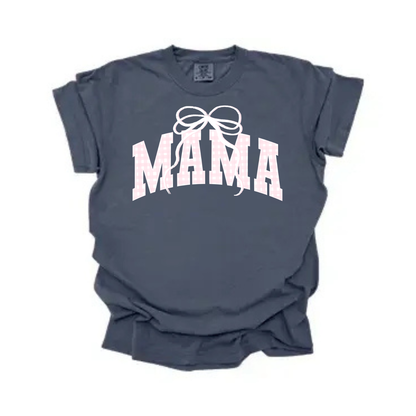 Gingham Mama Bow Tee