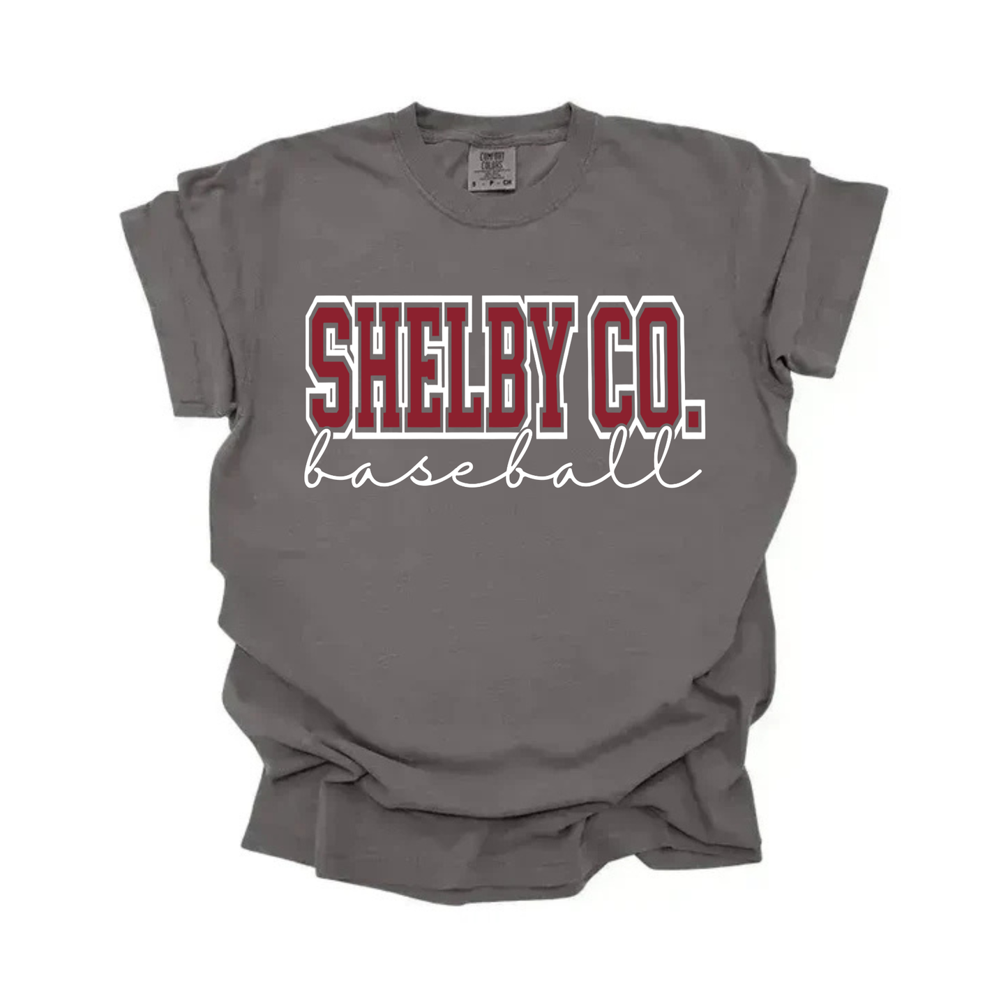 “Shelby Co. baseball” Outline Tee